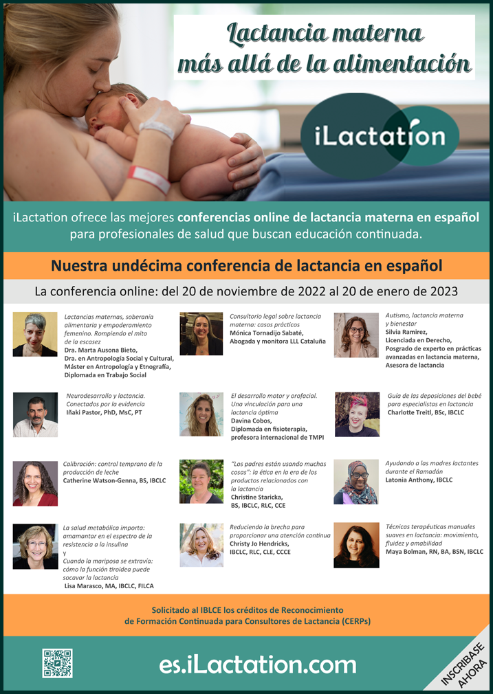 Póster de la conferencia - Lactancia materna más allá de la alimentación
